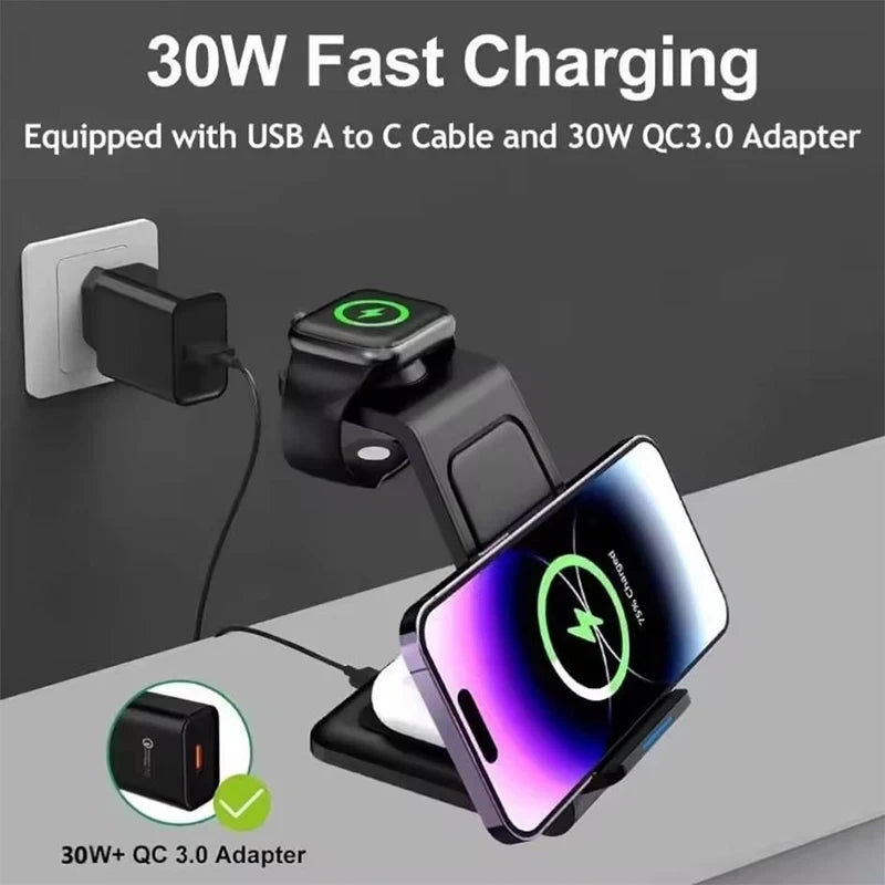 3-in-1 Wireless Charger 30W