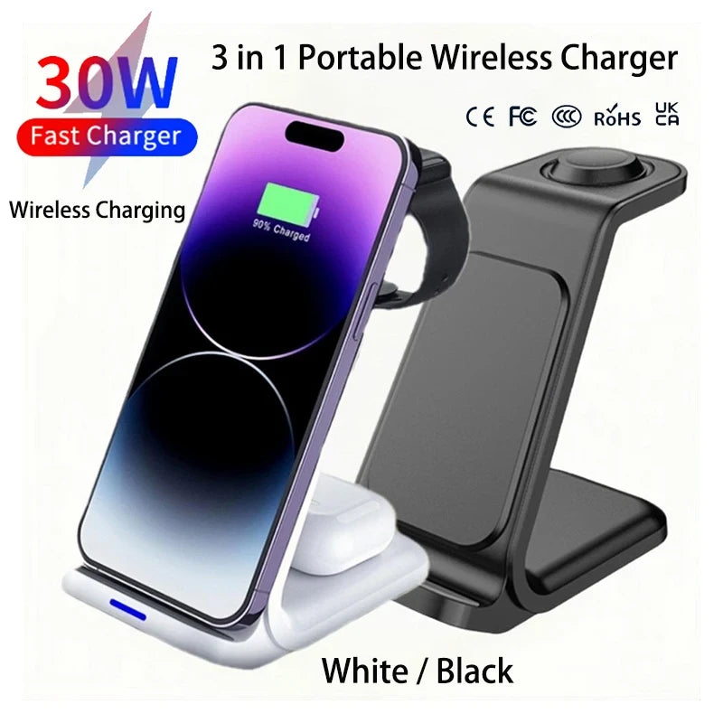 3-in-1 Wireless Charger 30W
